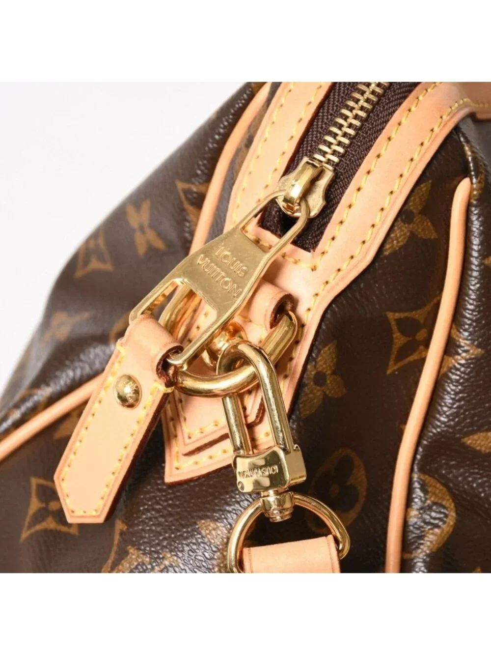 Louis Vuitton Retiro PM Monogram 2-Way Bag Brown Gold